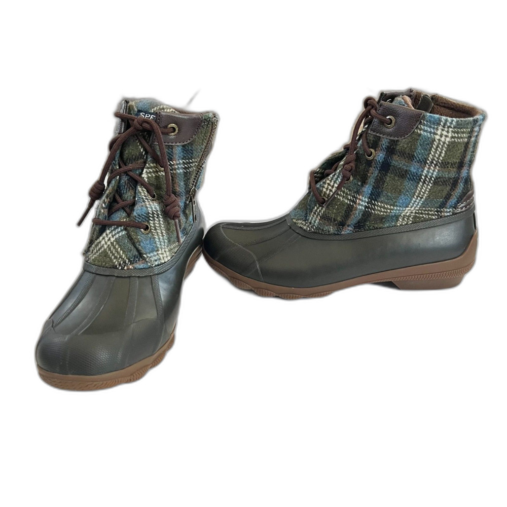 sperry duck boots blue